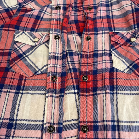 American Eagle Outfitters Checked Blouse Women Sz S slightly used - Picture 6 of 10